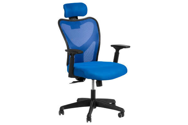 Президентски офис стол Carmen 7534 - син