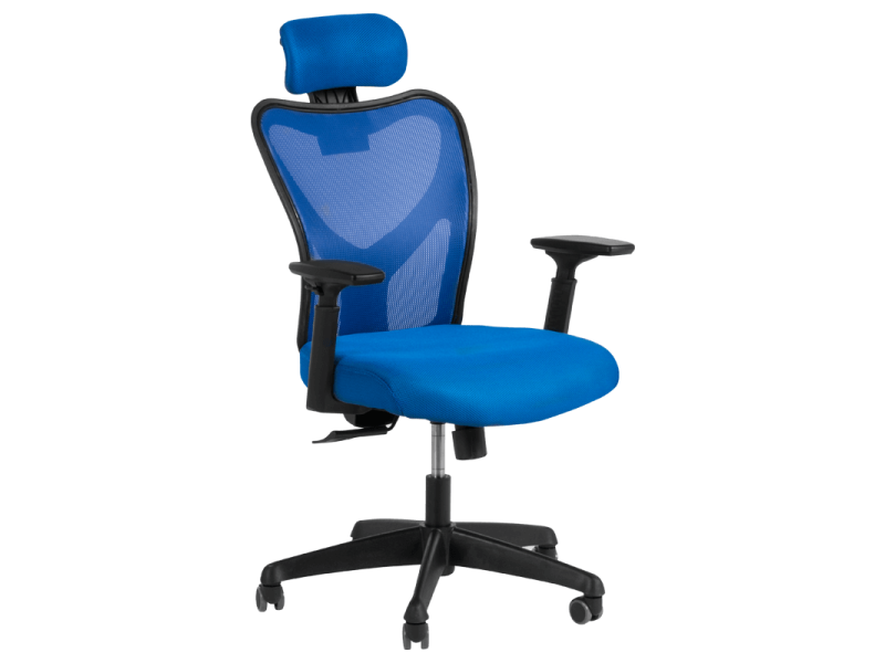 Президентски офис стол Carmen 7534 - син -