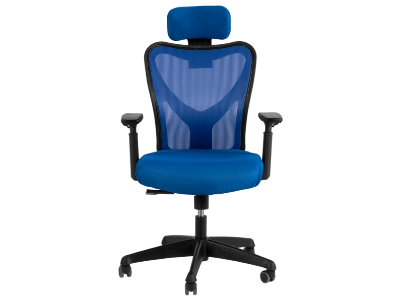 Президентски офис стол Carmen 7534 - син -