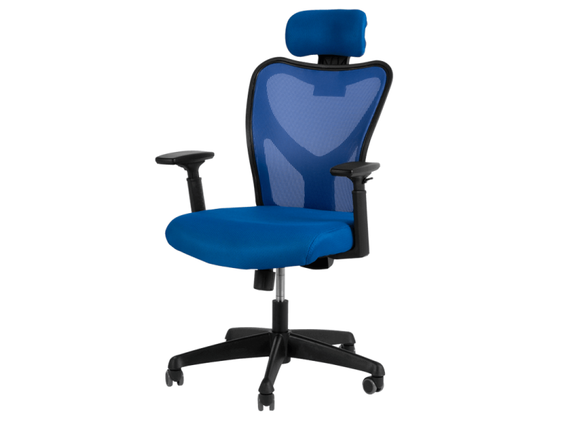 Президентски офис стол Carmen 7534 - син -