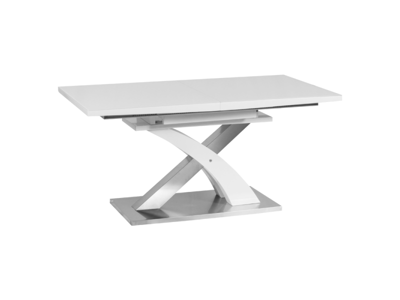 Разтегателна трапезна маса Carmen Derby L - бял - Трапезни маси