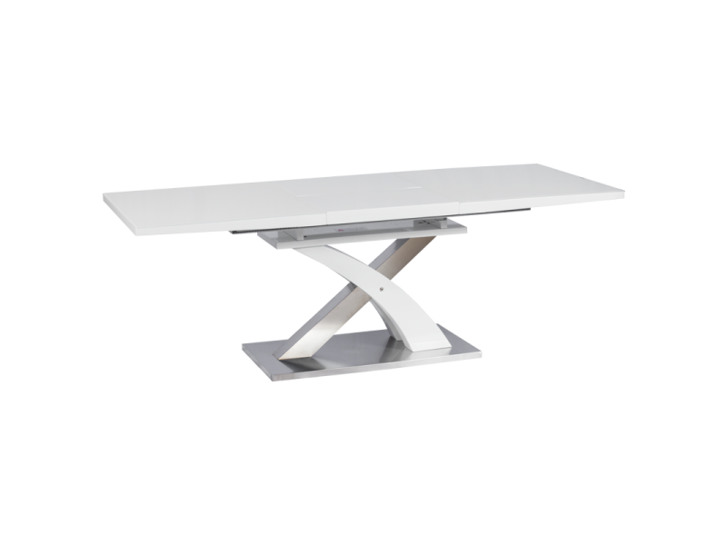 Разтегателна трапезна маса Carmen Derby L - бял - Трапезни маси