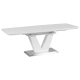 Разтегателна трапезна маса Carmen Lincoln L - бял - Трапезни маси