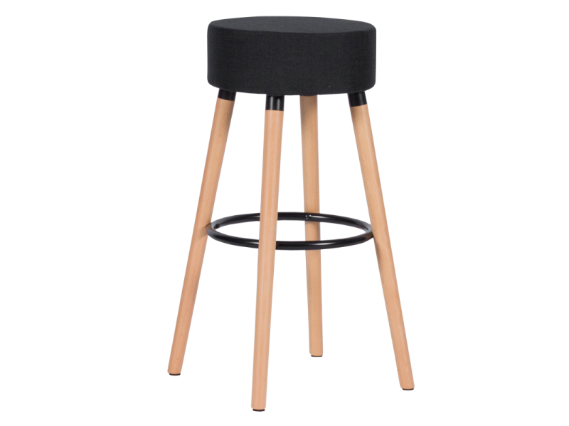 Бар стол Carmen 4025 - черен -