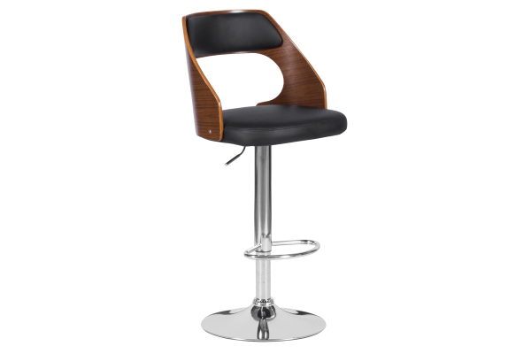 Бар стол Carmen 4035 - орех / черен