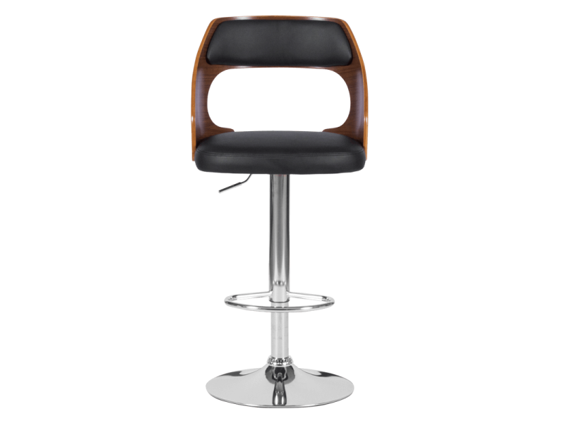 Бар стол Carmen 4035 - орех / черен -