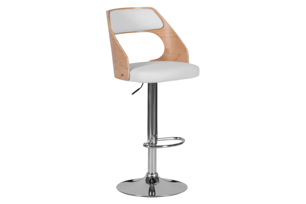 Бар стол Carmen 4035 - бук / бял