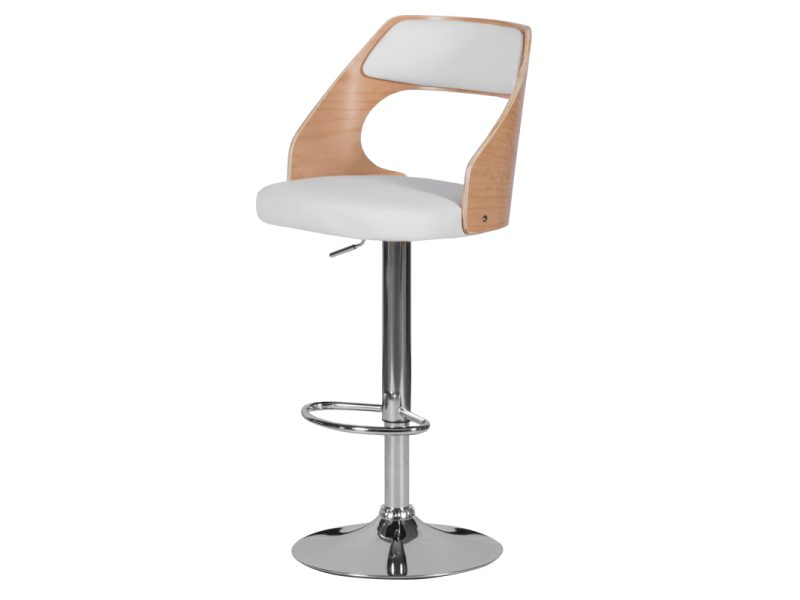 Бар стол Carmen 4035 - бук / бял -