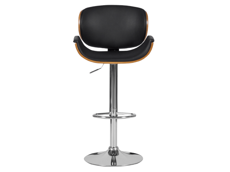 Бар стол Carmen 4050 - орех / черен -