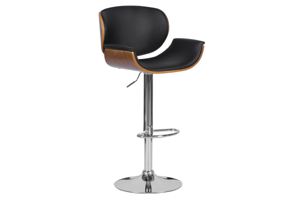 Бар стол Carmen 4050 - орех / черен