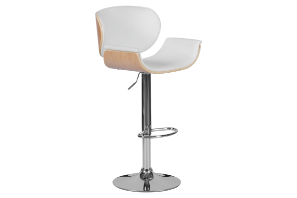 Бар стол Carmen 4050 - бук / бял