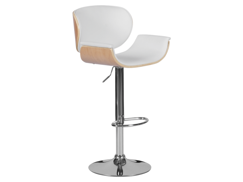 Бар стол Carmen 4050 - бук / бял -