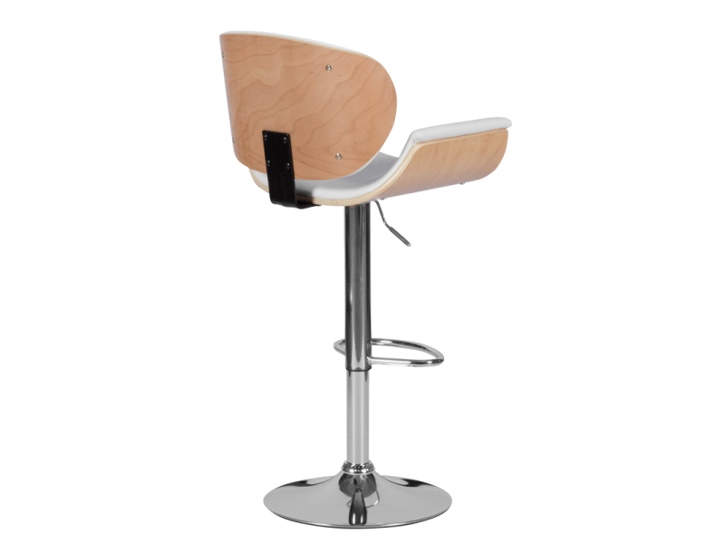 Бар стол Carmen 4050 - бук / бял -