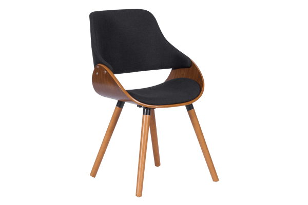 Трапезен стол Carmen 9973 - орех / черен