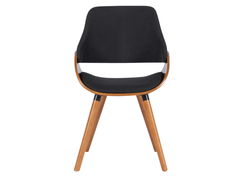 Трапезен стол Carmen 9973 - орех / черен -