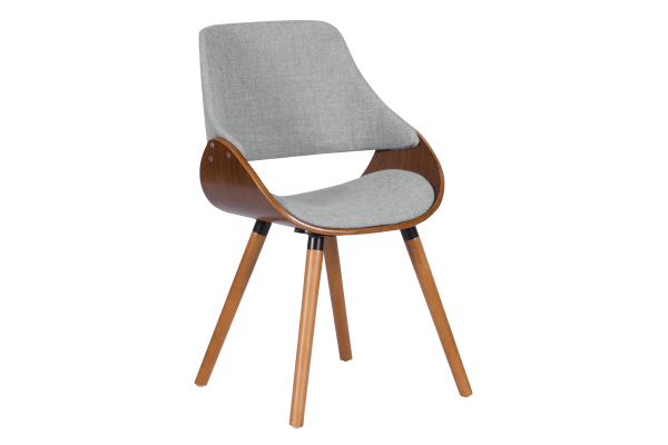 Трапезен стол Carmen 9973 - орех / сив