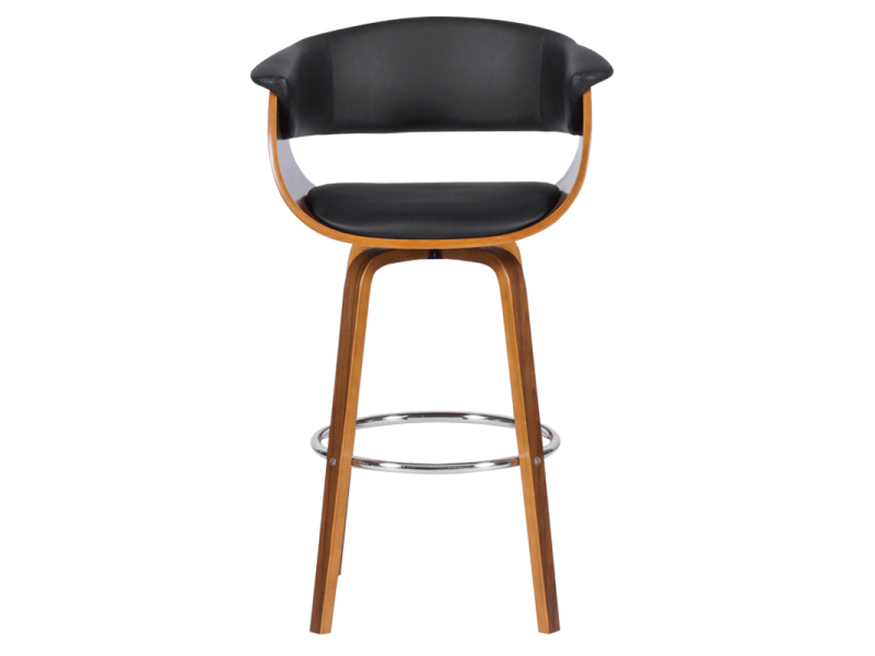 Бар стол Carmen 4040 - орех / черен -