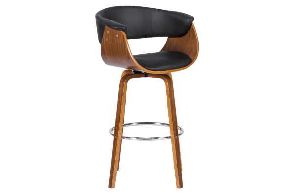 Бар стол Carmen 4040 - орех / черен