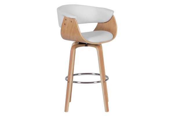 Бар стол Carmen 4040 - бук / бял