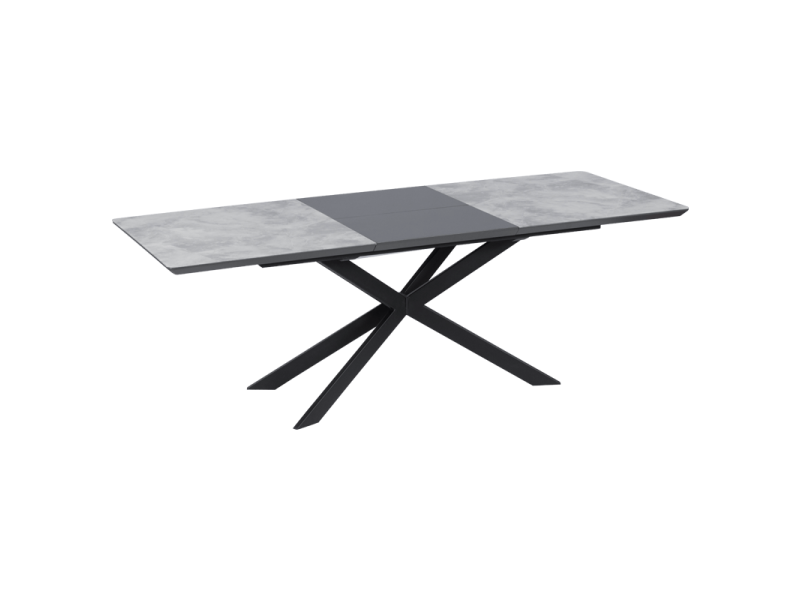 Разтегателна трапезна маса Carmen Witney L - сива - Трапезни маси