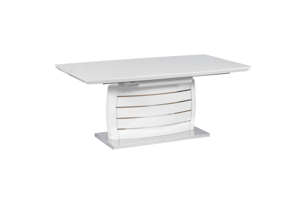 Разтегателна трапезна маса Carmen Darwen L - бяла