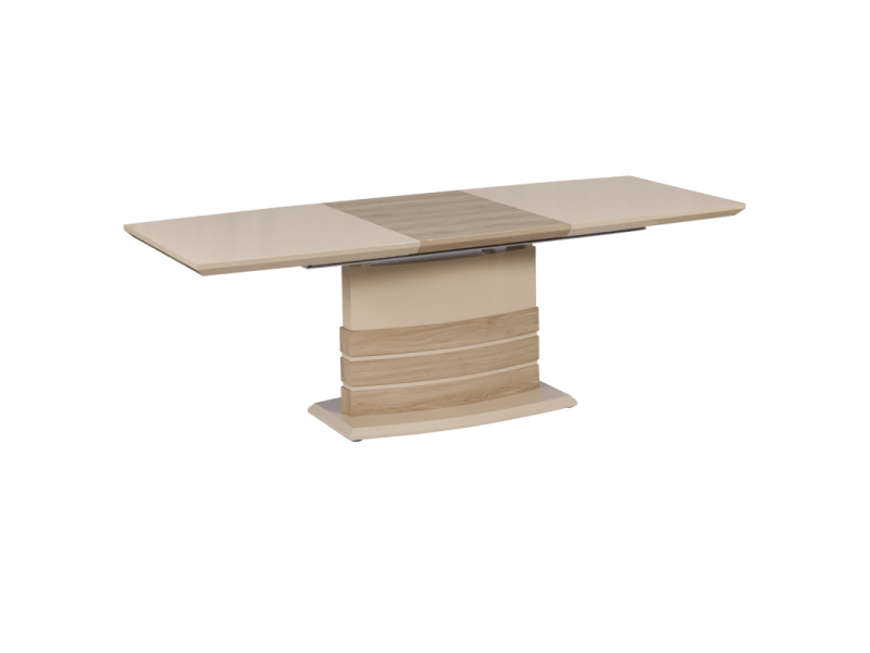 Разтегателна трапезна маса Carmen Bolton L - бежова - Трапезни маси