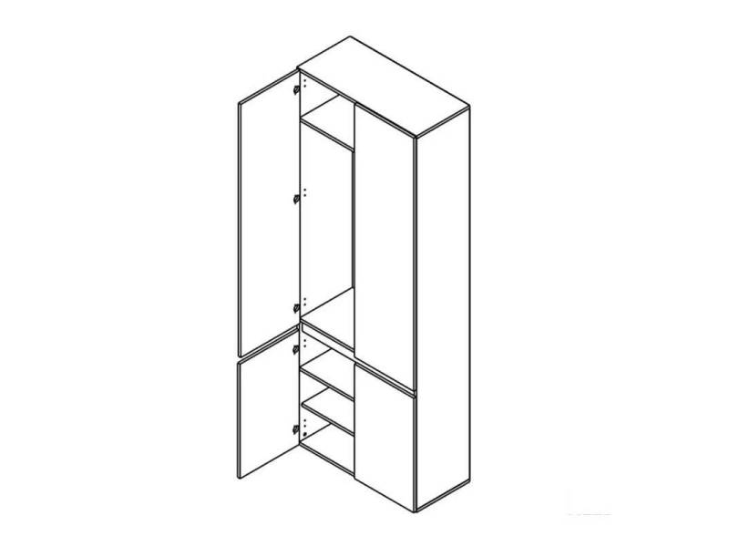 Гардероб за антре London SZF4D - Двукрилни гардероби