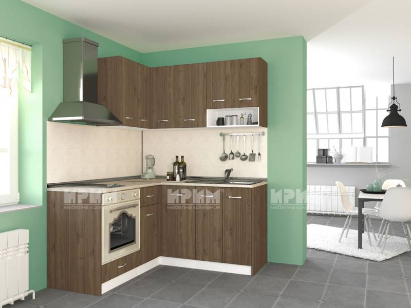 Ъглова кухня Сити 822 - Стандартни кухни