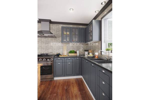 Ъглова кухня от МДФ Сити 855