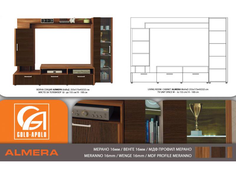 Холна секция Алмера - Холни секции