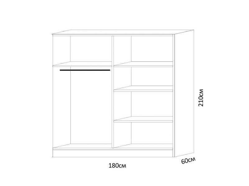 Спален комплект в бял гланц Бренда за матрак 160/200см със скрин и огледало от Орхидея мебел - Спални комплекти