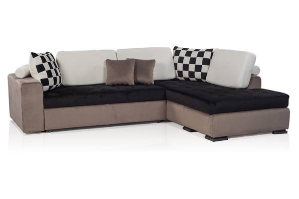 Ъглов диван Луна - разтегателен