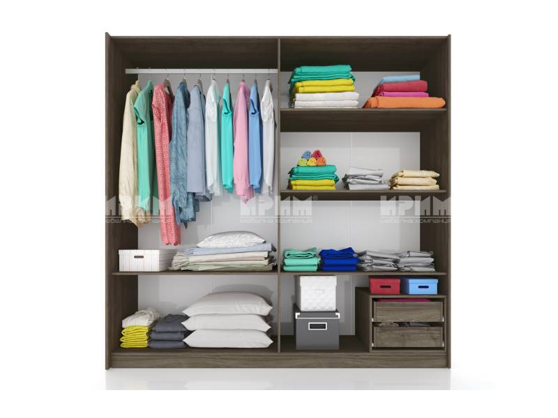 Спалня Сити 7014 с нощни шкафчета - Двойни легла