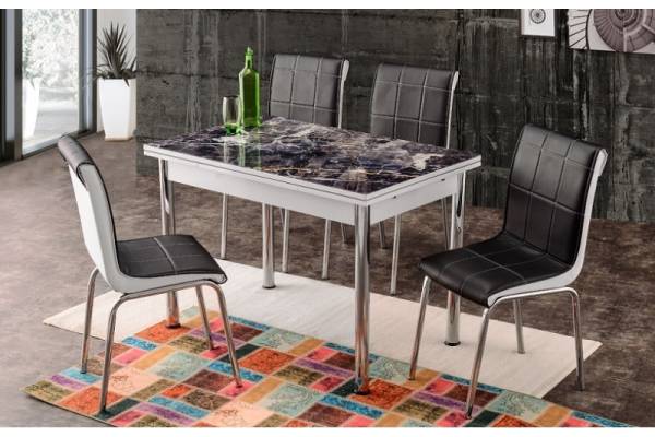 Комплект разтегателна маса с 4 стола Adana I