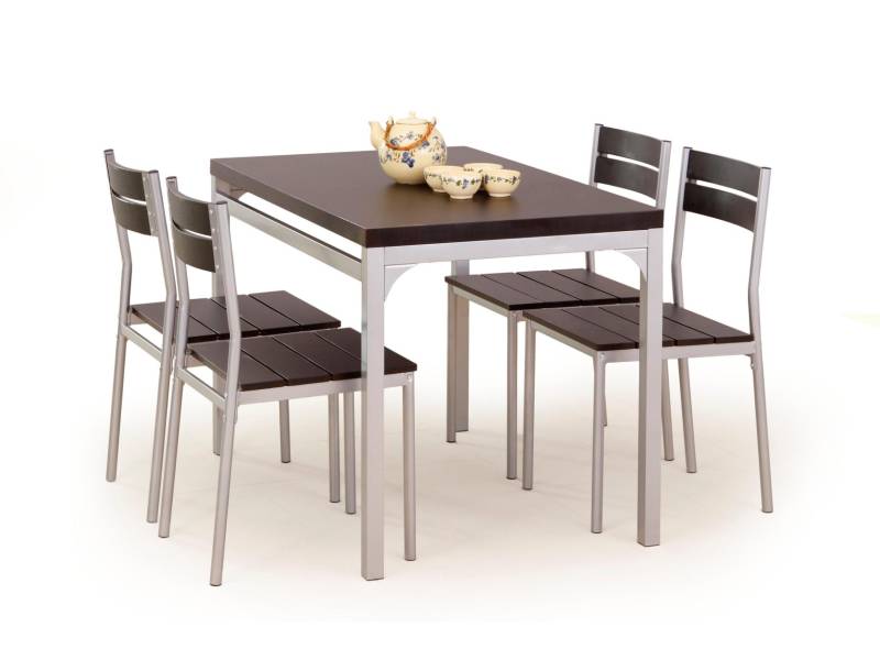 Комплект маса с 4 стола Malcolm - Комплект маса със столове