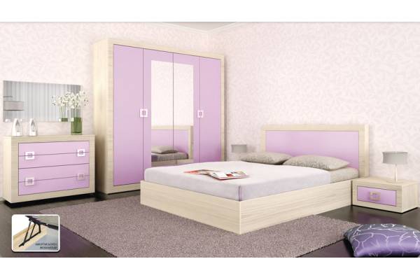 Спален комплект Кристина - лилаво