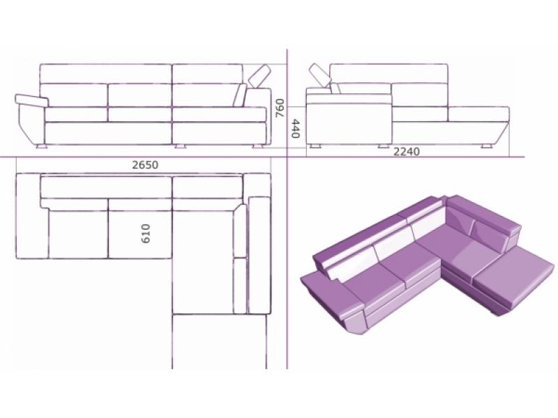 Ъглов диван Монако - Ъглови дивани