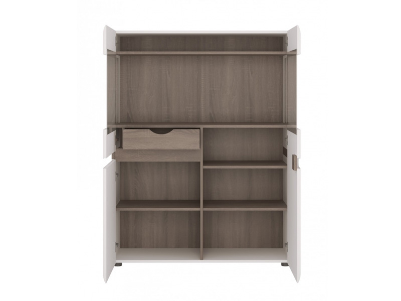 Шкаф Linate 33 с две врати и чекмедже - Шкафове и етажерки за дневна