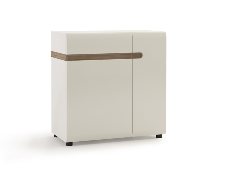 Шкаф Linate 34 с две врати и чекмедже - Шкафове и етажерки за дневна