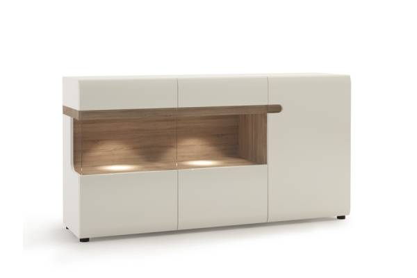 Шкаф с витрини и три врати Linate 42