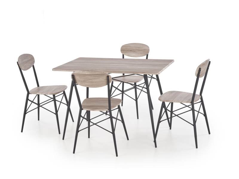 Комплект маса с 4 стола Kabir - Комплект маса със столове