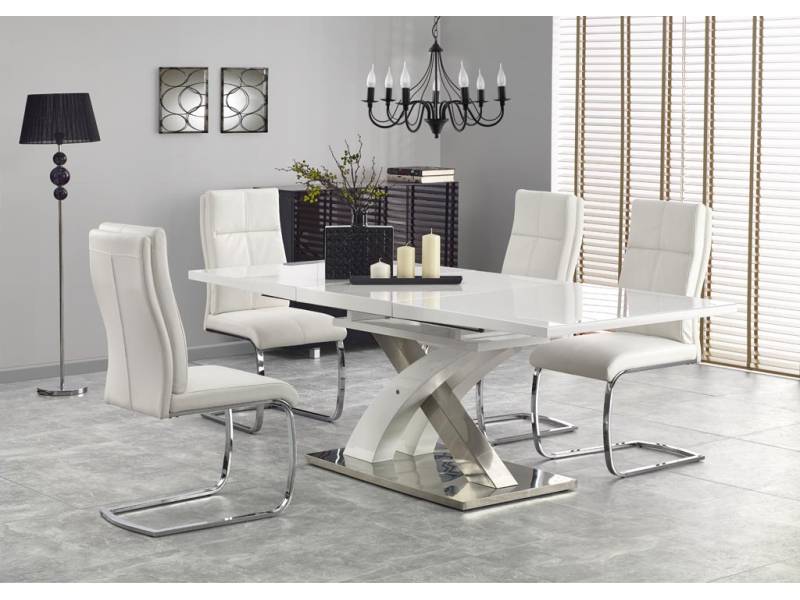 Разтегателна трапезна маса Sandor Extra White - Трапезни маси