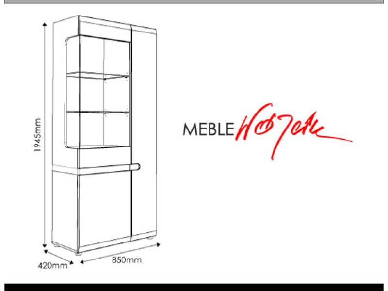 Висок шкаф Linate 05 - Шкафове и етажерки за дневна