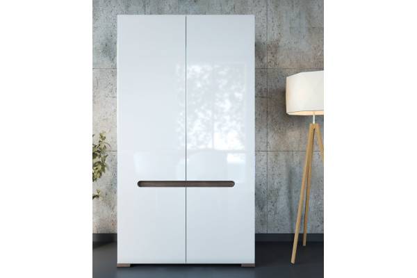 Двукрилен гардероб с плавно затваряне AZTECA TRIO SZF2D/19/11