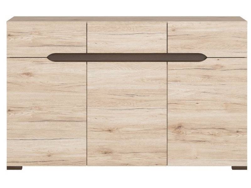 Скрин с 3 врати и 3 чекмеджета ELPASSO KOM3D3S - Скринове и тоалетки