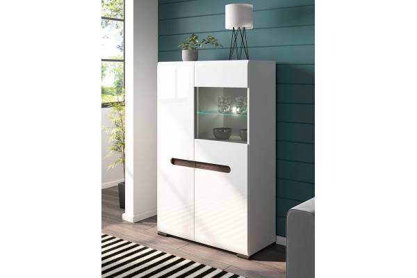 Двойна витрина с плавно затваряне и LED осветление AZTECA TRIO SFK1W1D/14/9/