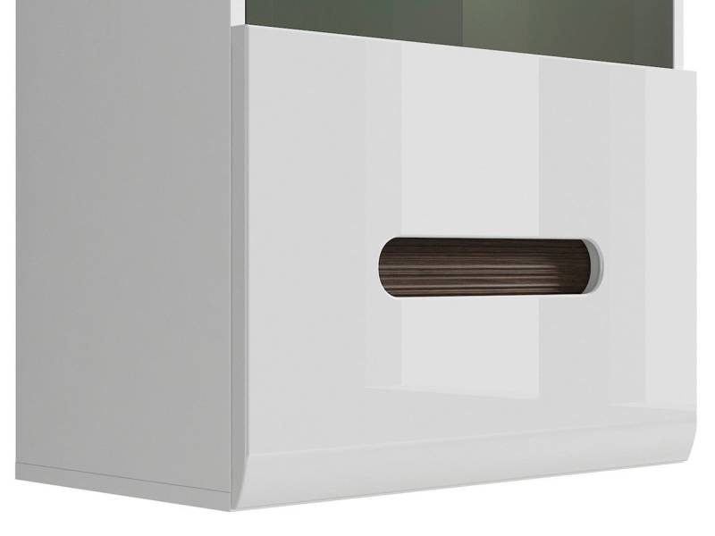 Витрина за стена с плавно затваряне и LED осветление AZTECA TRIO SFW1W/10/6 - Шкафове и етажерки за дневна