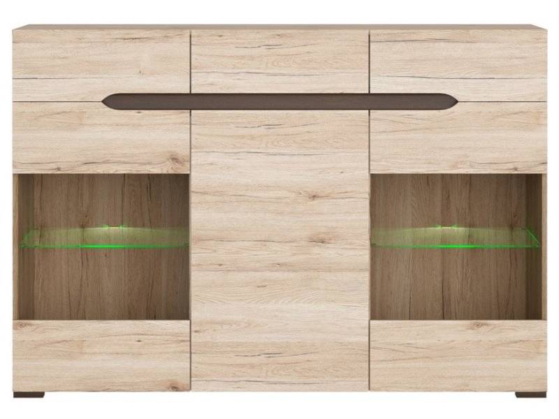 Витринен шкаф ELPASSO KOM2W1D3S - Шкафове и етажерки за дневна