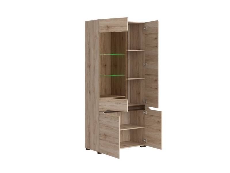 Витринен шкаф ELPASSO REG1W3D/20/9 - Шкафове и етажерки за дневна