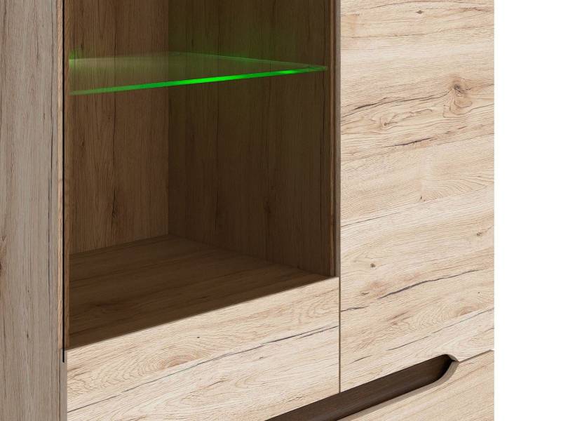 Витринен шкаф ELPASSO REG1W3D/20/9 - Шкафове и етажерки за дневна